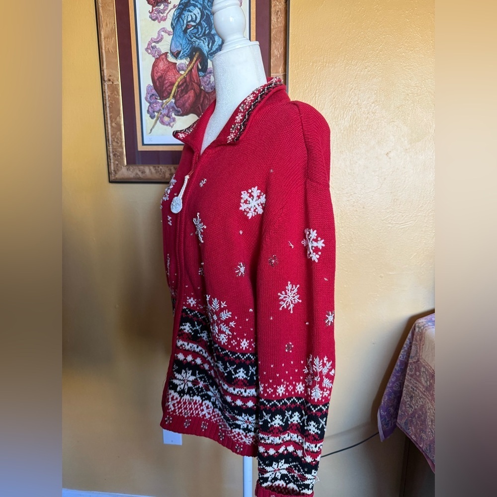 Heirloom Collectables 2004 Holiday Theme Sweater- Size L - Picture 2 of 9